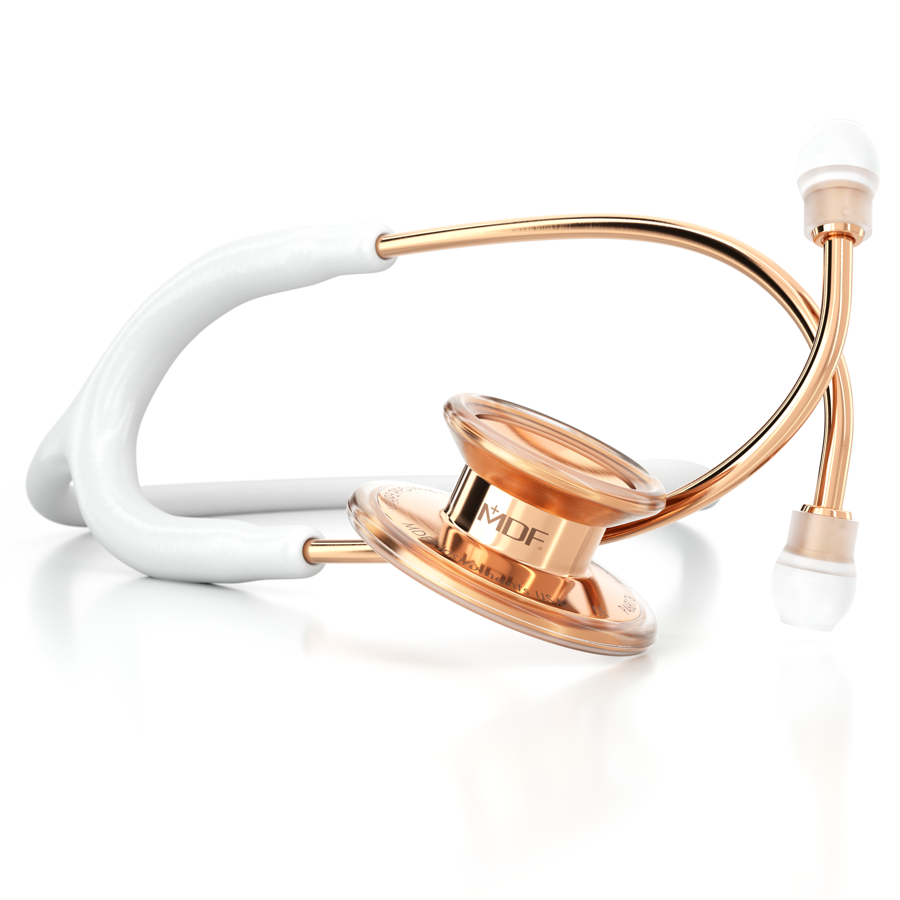 MD One® Erwachsenen Stethoskop- -Weiß/Roségold