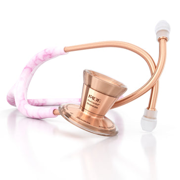ProCardial® Titan Kardiologie  Stethoskop - Georgia Pink Mamor/ Roségold+Transportetui
