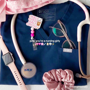 ProCardial® Titan Kardiologie  Stethoskop - Georgia Pink Mamor/ Roségold+Transportetui