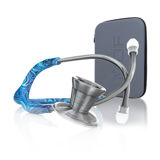 NEUES - ProCardial® Titan Kardiologie Stethoskop+Transportetui- Starry Night/Metalika