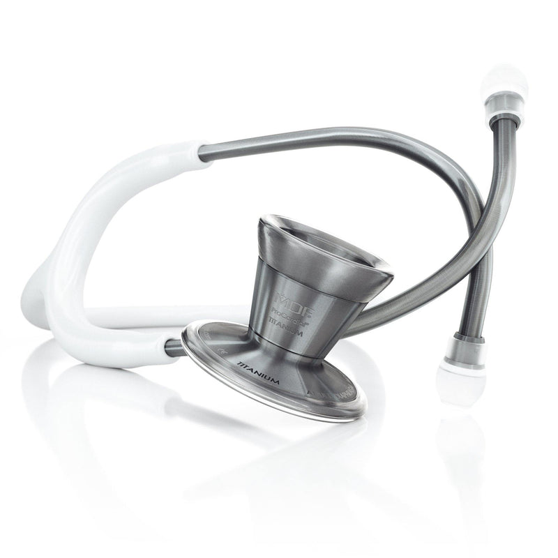 ProCardial® Titan Kardiologie Stethoskop Weiß/Metalika